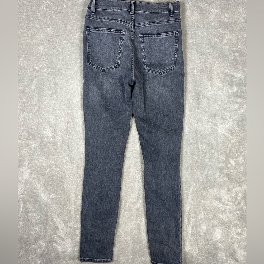Reformation Jeans Womens 26 High Rise Skinny Leg Gray Wash Gibson Grunge Denim - Picture 4 of 9